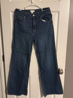 H&M Dark Blue Flare Jeans